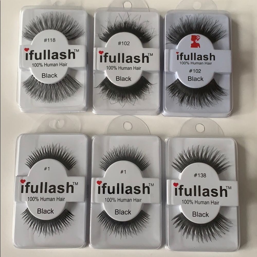6 pc false fake lashes new